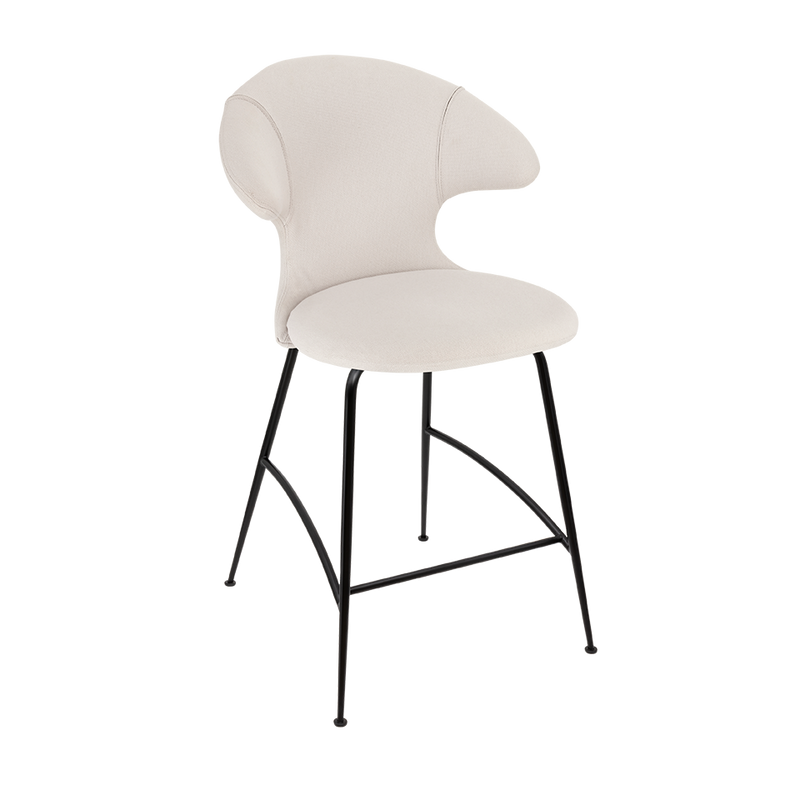 Time Flies Upholstered Counter Stool by Umage #White Sands / Black