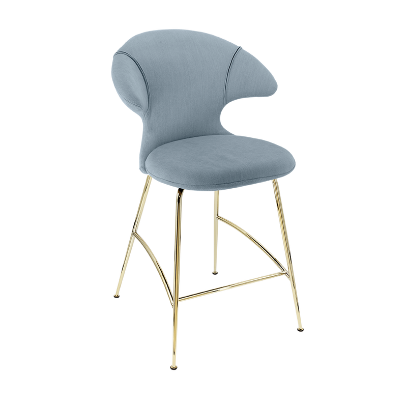 Time Flies Upholstered Counter Stool by Umage #Bright Skies / Brass