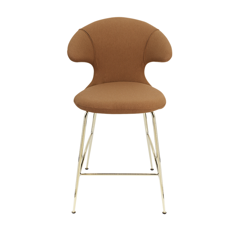Time Flies Upholstered Counter Stool by Umage #Caramel / Brass