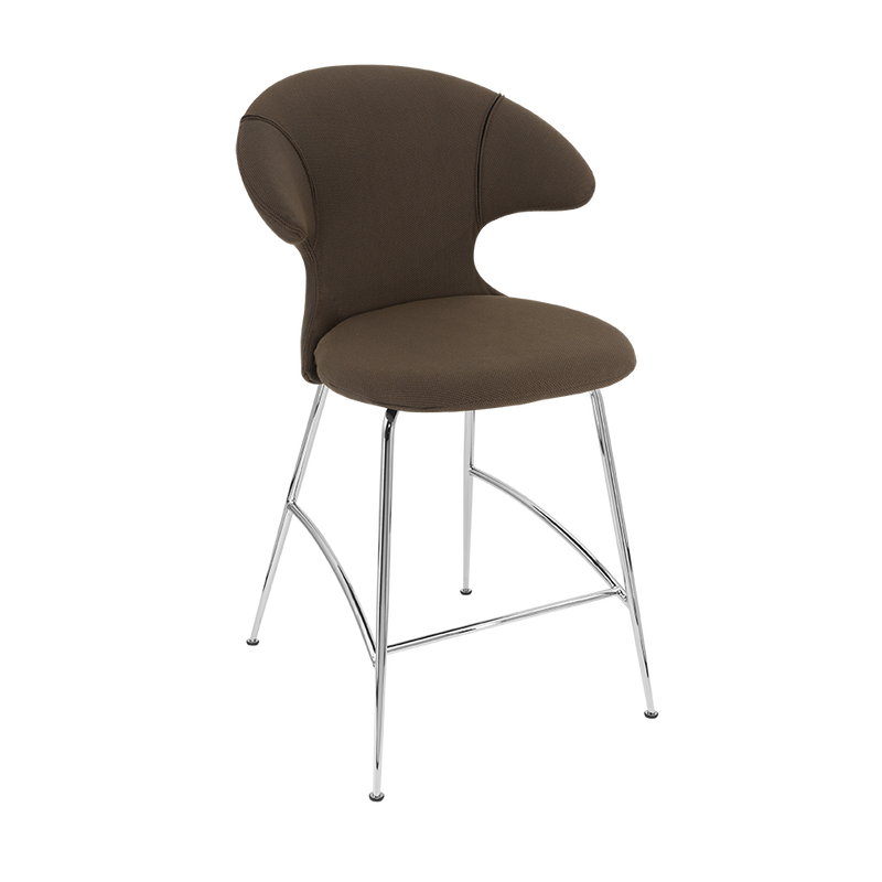 Time Flies Upholstered Counter Stool by Umage #Mocca / Chrome