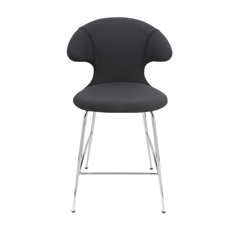 Time Flies Upholstered Counter Stool by Umage #Shadow / Chrome