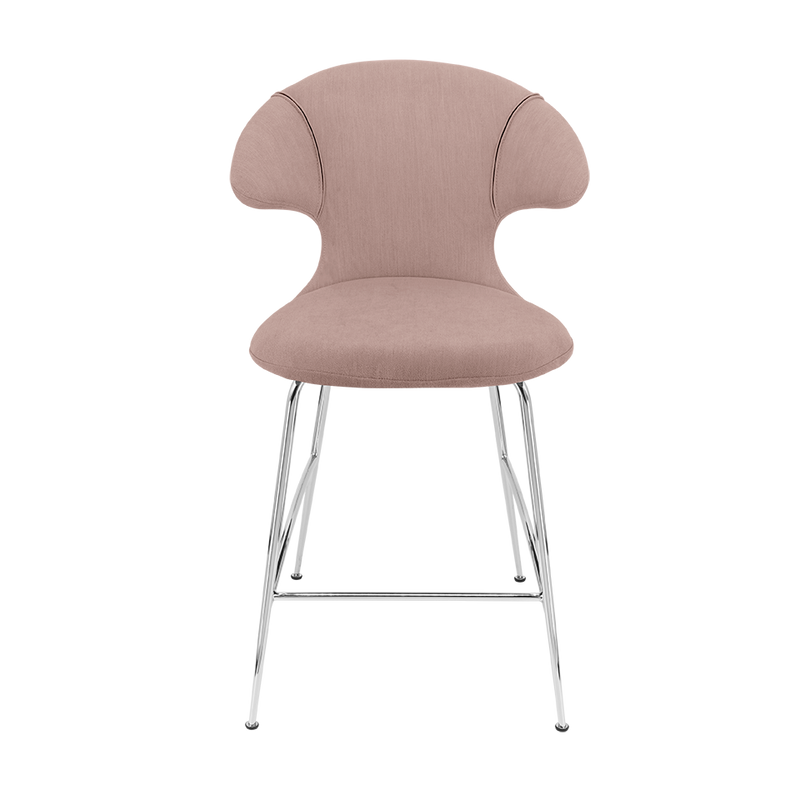 Time Flies Upholstered Counter Stool by Umage #Stone Rose / Chrome