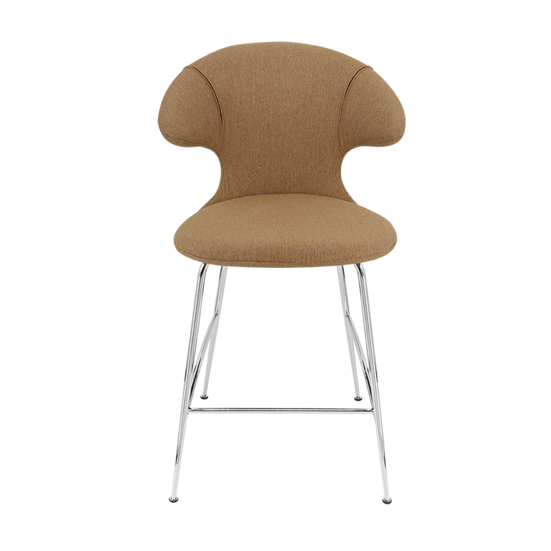 Time Flies Upholstered Counter Stool by Umage #Sugar Brown / Chrome