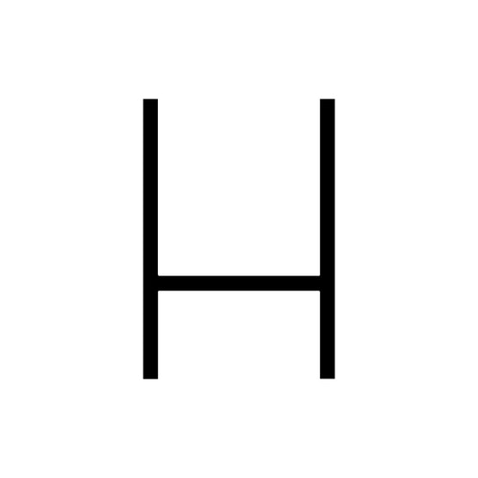 Alphabet of Light Mini - Uppercase - Letter H Wall Lamp by Artemide