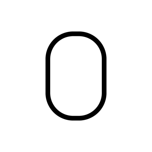 Alphabet of Light Mini - Uppercase - Letter O Wall Lamp by Artemide