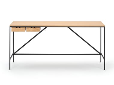 CACHE - Oak writing desk with drawers by Karakter