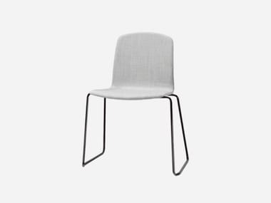 ANN - Sled base fabric chair by Inclass