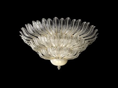 PIUME - Venetian crystal ceiling lamp by Barovier&Toso
