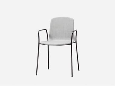 ANN - Fabric chair with armrests by Inclass