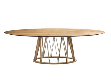 ACCO - Oval wooden table by Miniforms