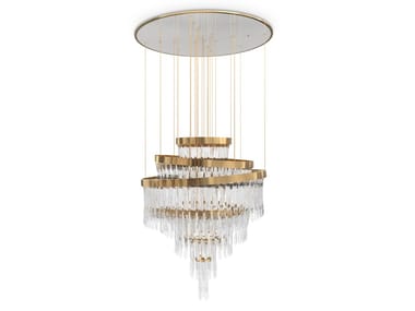 BABEL - Brass chandelier by Luxxu