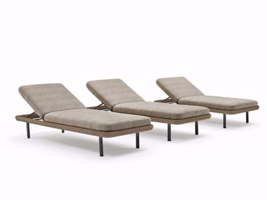 BABYLON - Aluminium sun lounger by Varaschin
