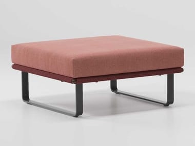 BITTA - Square fabric garden footstool by Kettal