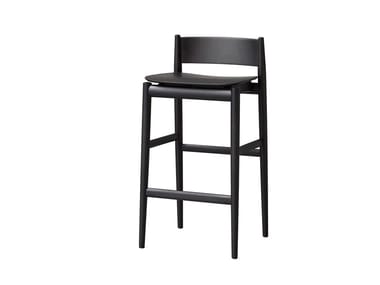 BRINA - High ash stool with footrest by Porro
