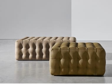 CHOCOLAT - Leather pouf by Twils