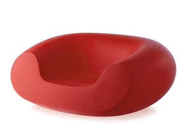 CHUBBY - Polyethylene armchair with armrests by Slide