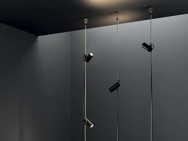CIMA - LED swivel pendant lamp with electrical outlets by Lodes