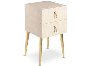 CITY - Wooden bedside table with drawers by Cantori