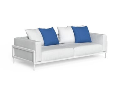 CLEOSOFT-ALU - 3 seater fabric garden sofa by Talenti