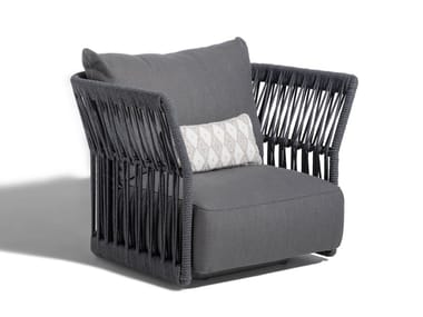 CLIFF - Nautical rope garden armchair by Talenti