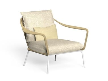 CRUISE ALU - Fabric garden armchair with armrests by Talenti