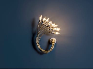 TURCI? 9 - LED metal wall lamp with swing arm by Catellani & Smith
