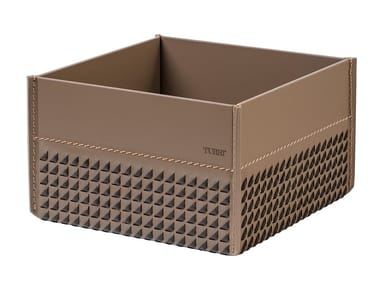 ECLIPSE - Tanned leather jewel box / pin tray by Turri