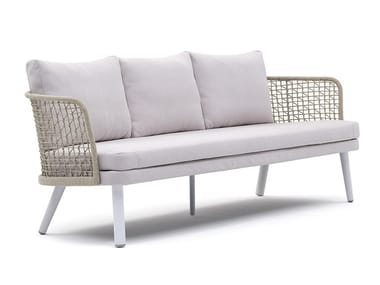EMMA - 3 seater synthetic fibre garden sofa by Varaschin