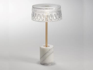 ESTER - Handmade crystal table lamp with Dimmer by Italamp