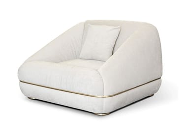 XENOX - Upholstered fabric armchair with armrests by Essential Home