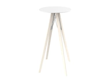 FAZ WOOD - Round HPL high table by Vondom