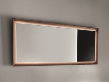 Framed mirror - Rectangular framed mirror with integrated lighting by Falper