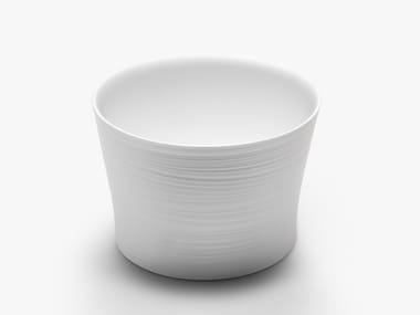 HANDMADE D5P - Countertop round Ceramilux® washbasin by Falper