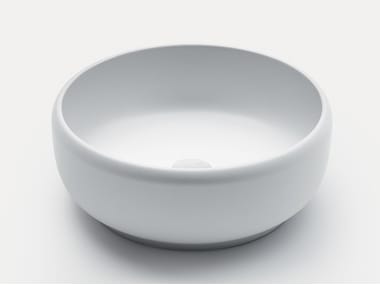 HOMEY WD1 - Countertop round Cristalplant® washbasin by Falper
