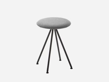 SUN - Upholstered swivel fabric stool by Inclass