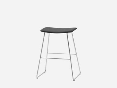 TAO - High sled base fabric stool by Inclass