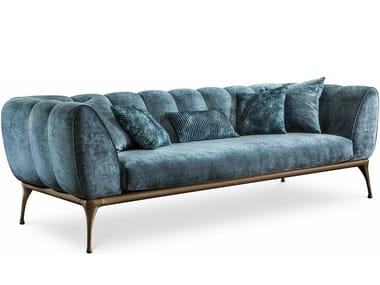 ISEO - 3 seater velvet sofa by Cantori
