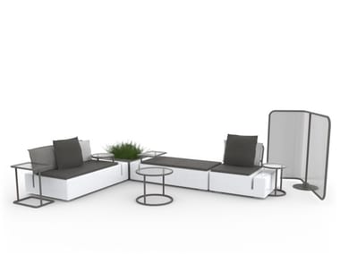 KES - Sectional polyethylene garden sofa by Vondom