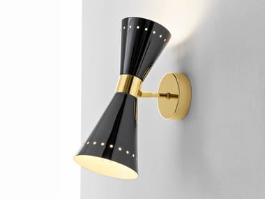 MEGAFONO - Brass wall lamp by Stilnovo