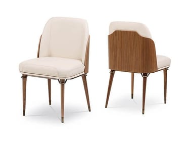 MELTING LIGHT - Upholstered leather chair by Turri