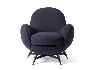 MERCURY - Upholstered fabric armchair with armrests by Visionnaire