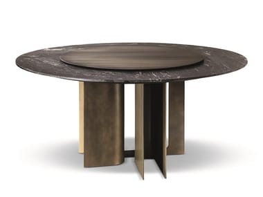 MIRAGE - Round table with Lazy Susan by Cantori