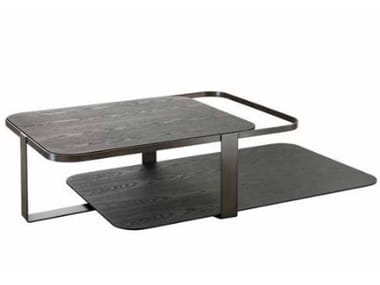MONTECARLO - Low wooden coffee table by Cantori