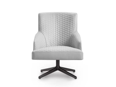 MOORE RELAX - Swivel armchair with 4-spoke base with armrests by I 4 Mariani