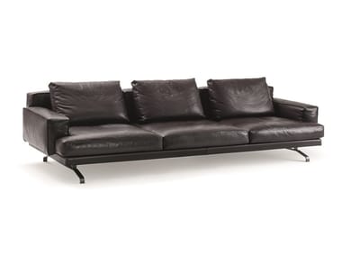 MUSTIQUE - Leather sofa by Lema