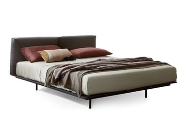 MYNIGHT - Double bed with upholstered headboard by Lema