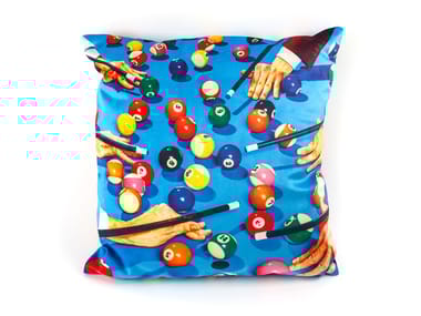 SNOOKER - Square fabric cushion (Request Info)