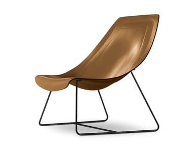 OYSTER LIGHT - Sled base armchair by I 4 Mariani