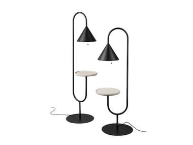 OZZ - Floor lamp with shelf by Miniforms