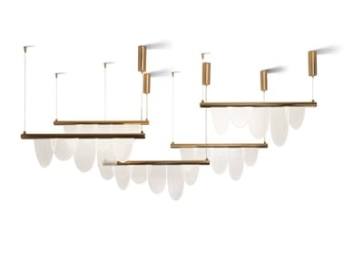 PARADE - Adjustable steel and glass pendant lamp by Visionnaire